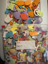 FOAM LETTER Stickers: 1 Gallon Bag Self-adhering Stickers 3sizes New
