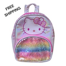 SANRIO Hello Kitty and Friends Iridescent 10" Mini Backpack Multi-Color Rainbow