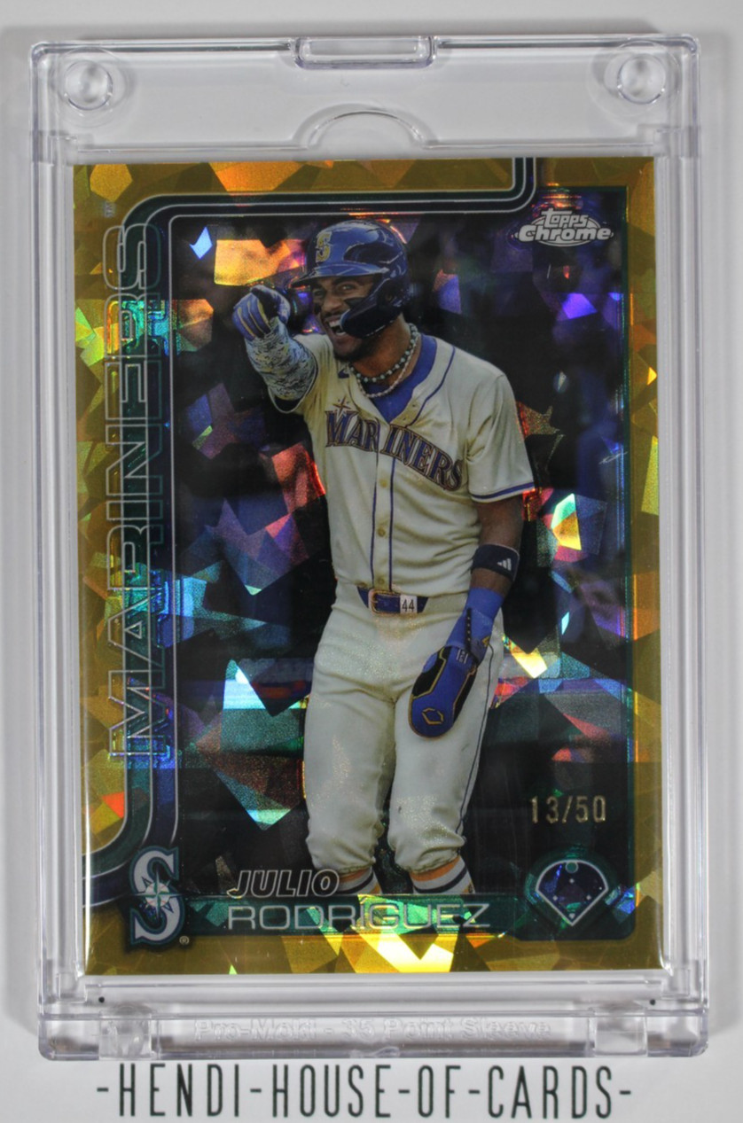 Julio Rodriguez - 2025 Topps Chrome Sapphire #261 - Image Variation Gold /50
