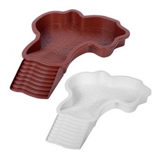 2 PCS Reptile Water Dish with Ramp Large Turtle Basking Platform