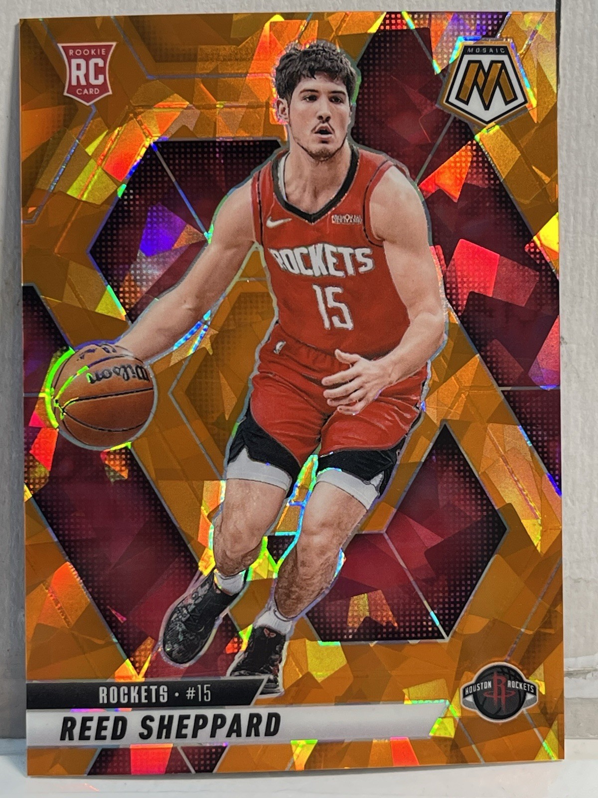 2024-25 Panini Mosaic Reed Sheppard Orange Ice # 15/49 #249 Rookie RC Mint🏀🔥