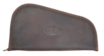 #ad US WW2 Premium Leather Large Pistol Case $39.99