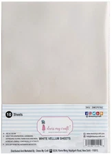 Dress My Craft Vellum 180gsm 8.25"X11.75" 10/Pkg-White