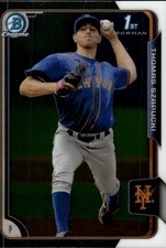 2015 Bowman Draft Chrome #51 Thomas Szapucki New York Mets