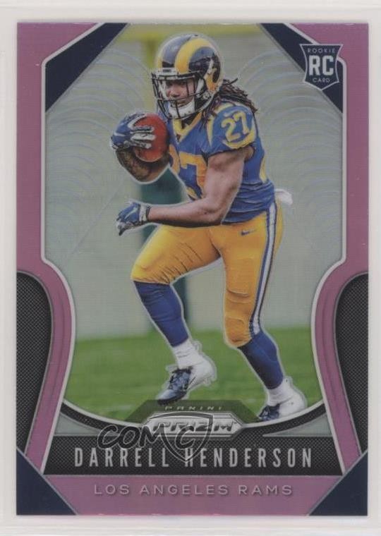 2019 Panini Prizm Rookies Pink Prizm Darrell Henderson #330 Rookie RC 4f5