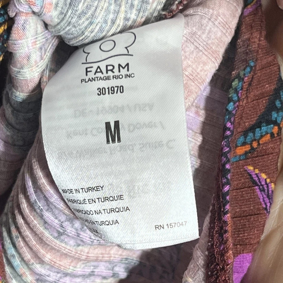 Body Farm Rio Bosque Punteado Borgoña Estampado Mujer Talla Mediana Manga Larga  Foto 4 de 4