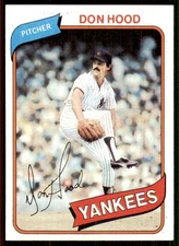1980 Topps Baseball #89 Don Hood New York Yankees