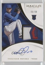 2017 Panini Immaculate Rookie 9/99 Yohander Mendez #126 Patch Auto v1x