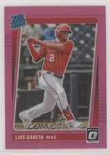 2021 Panini Donruss Optic Rated Rookie Pink Prizm Luis Garcia V #45 2l4