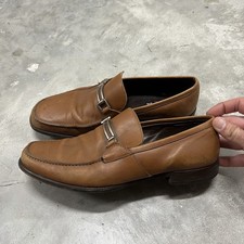 Ermenegildo Zegna Shoes Size 8.5 Men  s Loafers Brown Tan