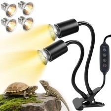 Turtle Basking Light Cycle Timer , Tortoise Lamp UVA UVB Heat Bulbs -2 Pack ...