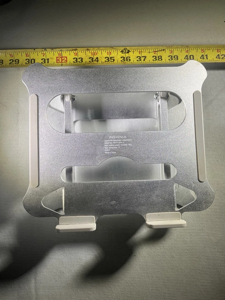 Laptop Stand Aluminum Multi-Angle Adjustable Riser Heat-Vent Ergonomic - Image 2 of 2