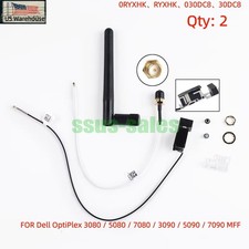 2PCS RYXHK WiFi Antenna Kit for Dell 3080 5080 7080 5090 MFF Low Profile No PCIE