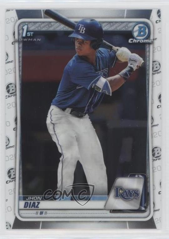 2020 Bowman Chrome Prospects Jhon Diaz #BCP-30 18vd