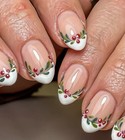 Custom Shiny Multicolor Almond square any size glue/Press-On Nails — photo 2