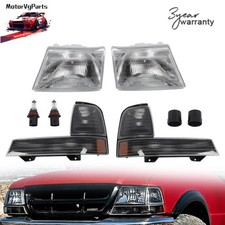 For 1998-2000 Ford Ranger Leftright Pair Black Headlightsparking Corner Lamp For 1998-2000 Ford Ranger Leftright Pair Black Headlightsparking Corner Lamp