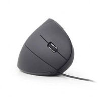 Gembird MUS-ERGO-01 Ergonomische Maus USB Optisch Schwarz 6 Tasten 1200 Dpi,