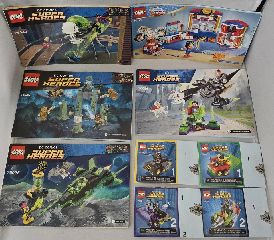 Lego DC Comics Instruction Manuals ONLY Lot of 12 - Image 3 of 3