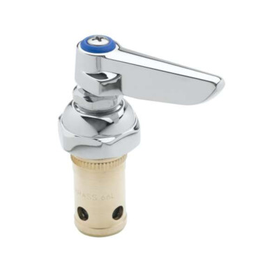 T&S 002711-40 Eterna Spindle Assembly, Spring Check, Left Hand Cold,Lever Handle