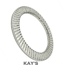 SERRATED LOCKING WASHERS CONCAVE ANTI VIBRATION SCHNORR TYPE A1 STAINLESS STEEL