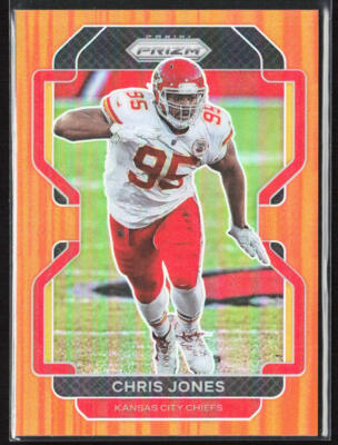 2021 Panini Prizm Chris Jones Orange /249 #192 Chiefs