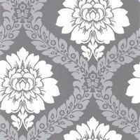 Tu27124 - Shades Damask Grey Silver Galerie Wallpaper Tu27124 - Shades Damask Grey Silver Galerie Wallpaper