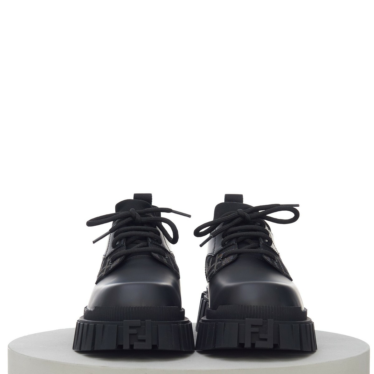 靴 FENDI FENDI 930$ Derby Shoes - FORCE, Lace-Up, FF Motif Jacquard