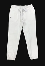 NEW Lacoste Sport UV Protection Fleece Mens Sweatpants White XH7611