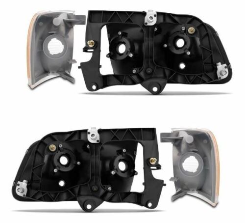 Isuzu Hombre Headlights Left & Right Pair Set Corner Clear for Pickup Truck - Picture 2 of 3