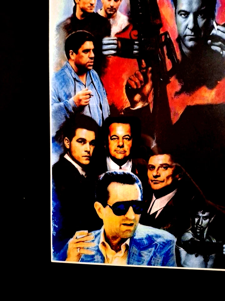 Arte Pop Enmarcado Scarface, Soprano Goodfellas, Pulp Fiction Gotti 20x16" TOTALMENTE NUEVO Foto 4 de 4