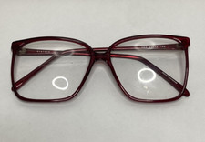 New St. Moritz Red Plastic Eyeglass Frames 57-16-145