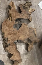 Rare Live Edge Walnut Burl Slab 32" x 20" x 2" - Coffee Table, Desk, Bar Top  