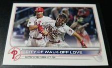 2022 Topps Series One HARPER / City Of Walk-Off Love Base Insert #321 Phillies 