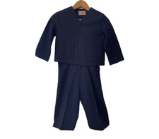 Vintage Danny Dare Toddler Navy Blue 2pc Overalls Jacket Size 3