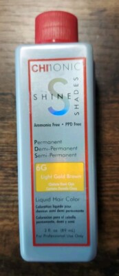 Farouk CHI Ionic Shine Shades 6G Light Gold Brown Hair Color 3oz 90ml