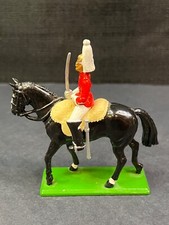Britain Mounted Regiment Sergeant Lead Toy Soldier Figure Horse Armor Missing