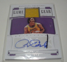 PAT RILEY 2022 PANINI NATIONAL TREASURES GAME USED JERSEY AUTO 05/75 SIGNED CARD