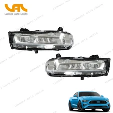 Fog Lights Assembly w/Turn Signal For Ford Mustang 2018-2020 LED DRL Left+Right