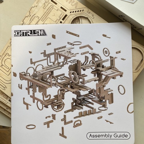 Intrism Pro 3D Puzzle für Erwachsene, Holz Marmor Labyrinth Kit Würfel Holz - Bild 14 von 17