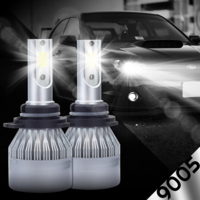 2x CREE 388W 38800LM HB3 9005 COB LED Headlight Kit Bulbs 6500K Single High Beam