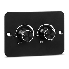 DC 12V RV LED Dimmer Switch, 2 Gang PWM RV LED Dimmer, Travel Trailers, Marine,