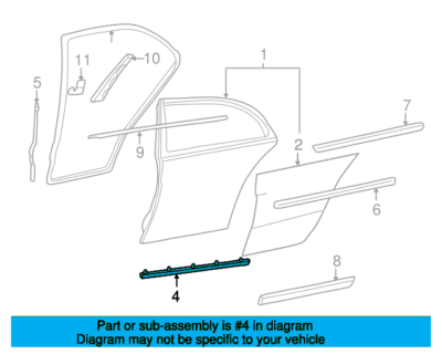 MERCEDES C klasse Zierleiste A2026907662 Karosserie online kaufen 