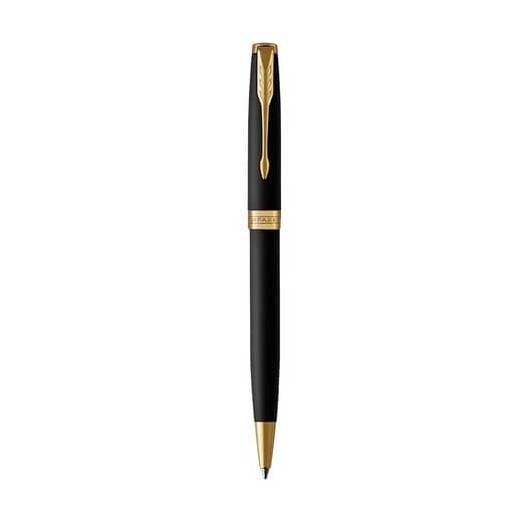 Penna a sfera Parker Sonnet punta M inchiostro nero Parker Matte Black GT 193151