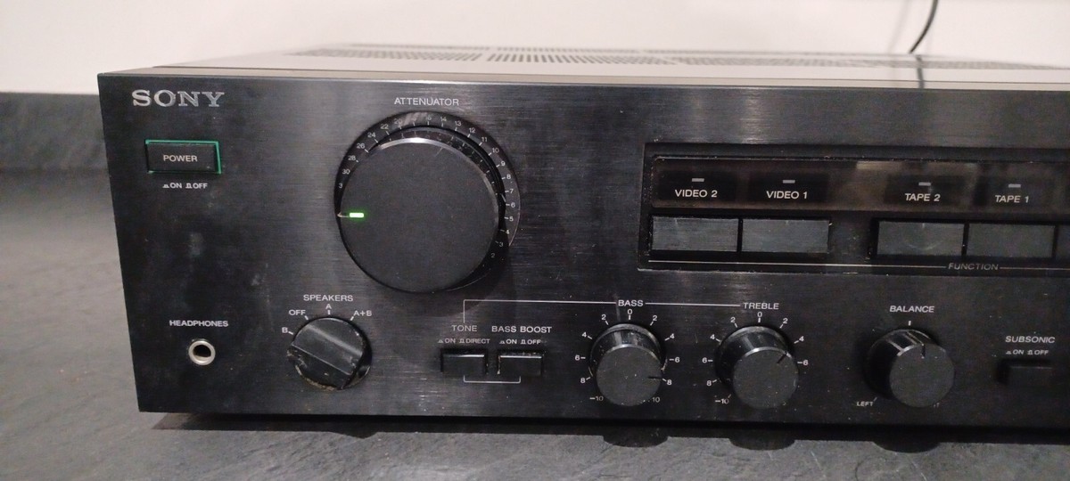Sony TA-F222ES Integrated Amplifier. Working, 1 Speaker
