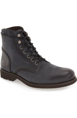 Wolverine Mens Clarence 6” Boots Vintage Black Leather Plain Toe Wolverine Men main image 3