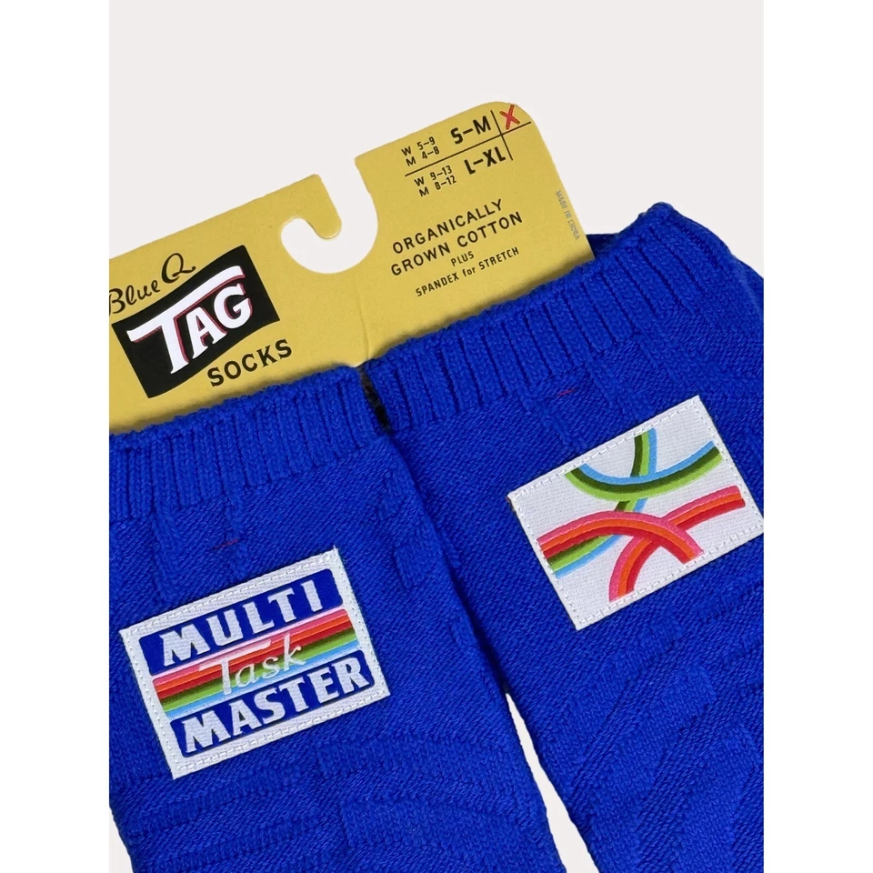 Calcetines Blue Q Tag Crew Multi Task Master Unisex S M Nuevos con Etiquetas Foto 3 de 4