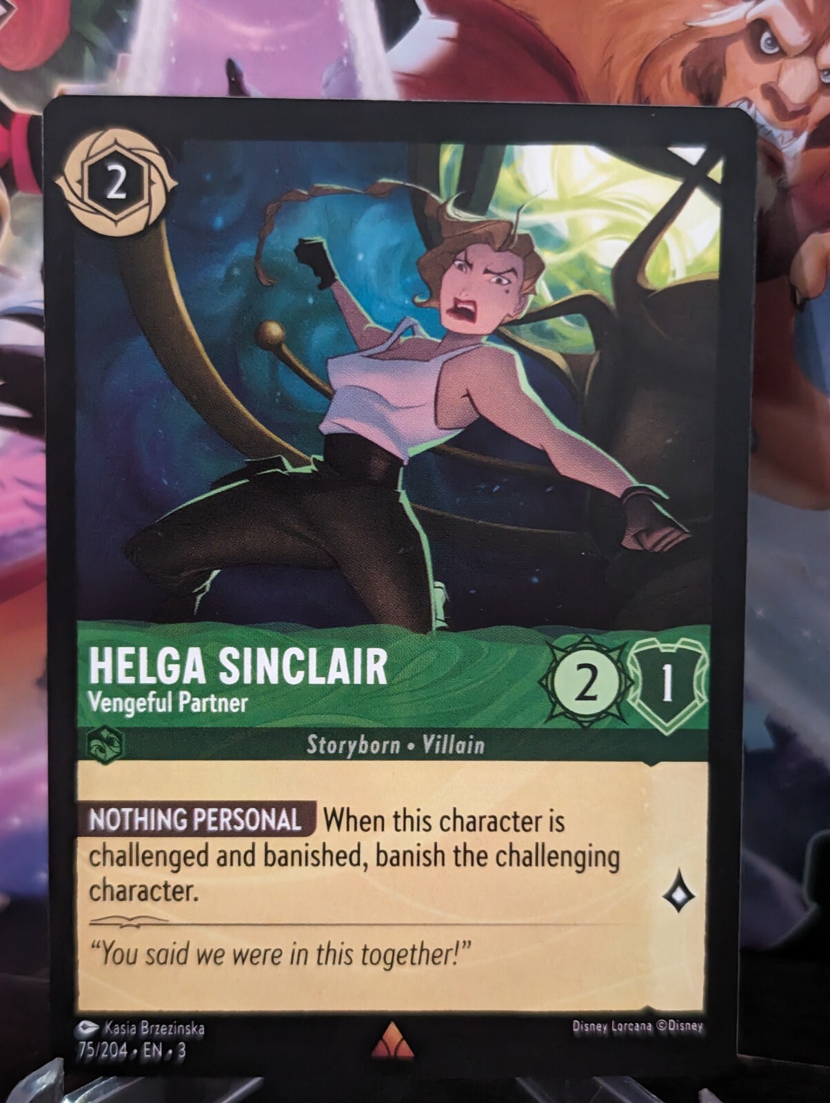 Lorcana Helga Sinclair - Vengeful Partner (75/228) Into the Inklands NM