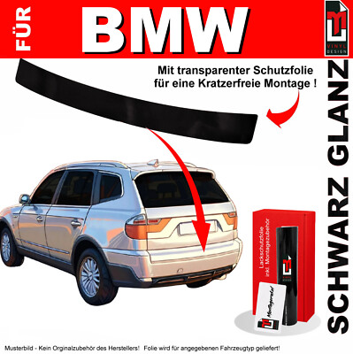 Lackschutzfolie Ladekantenschutz für BMW X3 E83 2004-2010 Schwarz glanz