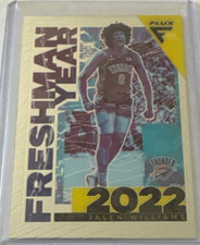 Jalen Williams Freshman Year Rookie Card Silver Prizim Flux 2022-23