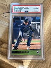 2021 Topps Stadium Club William Contreras Rookie Black Foil #229 PSA 10 Braves
